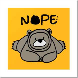 NOPE Polar Bear Posters and Art